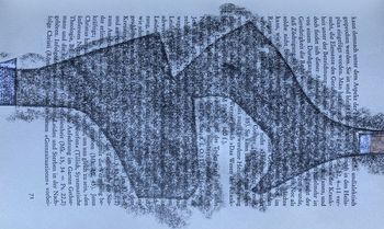 15.09.2022 Papier - paper - papier - papier Matthias Harnisch * Frottage du jour