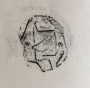25.04.2020 Weinkapsel - wine bottle cap - capsule du vin - kapsel butelki wina Matthias Harnisch * Frottage du jour