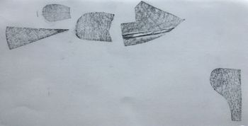11.03.2021 Pappe/Papier - cardboard/paper - carton/papier - karton/papier Matthias Harnisch * Frottage du jour