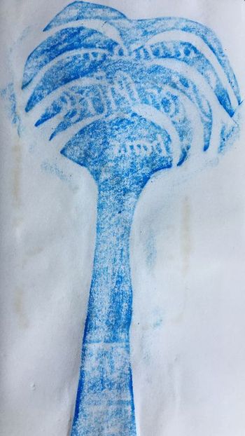 31.01.2022 Papier - paper - papier - papier Matthias Harnisch * Frottage du jour