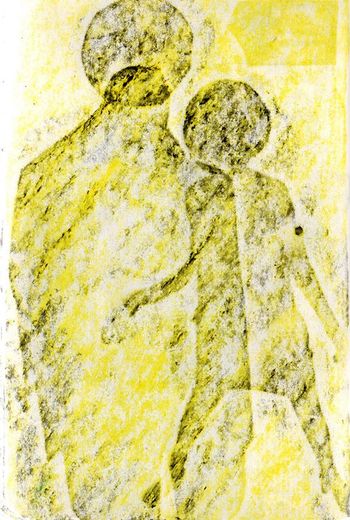 24.05.2024 Papier - paper - papier - papier Matthias Harnisch * Frottage du jour