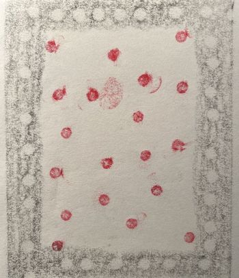 19.01.2025 Papier - paper - papier - papier Matthias Harnisch * Frottage du jour