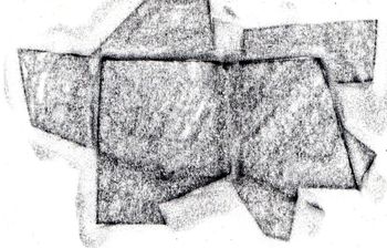 07.07.2025 Karton - cardboard - carton - karton Matthias Harnisch * Frottage du jour