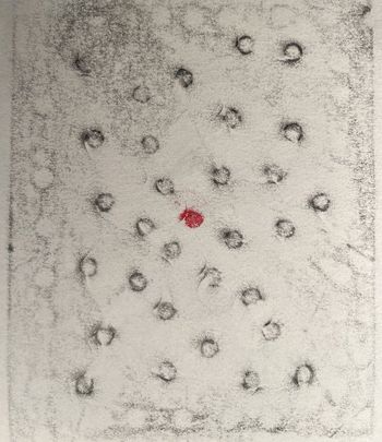 31.01.2025 Papier - paper - papier - papier Matthias Harnisch * Frottage du jour