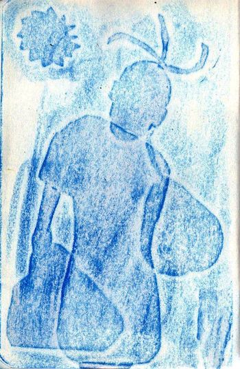 16.03.2024 Papier - paper - papier - papier Matthias Harnisch * Frottage du jour