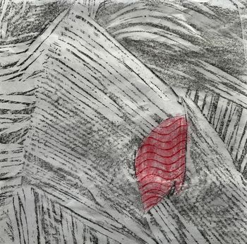 03.05.2025 Holz/Karton - wood/cardbord - bois/carton - drewno/karton Matthias Harnisch * Frottage du jour