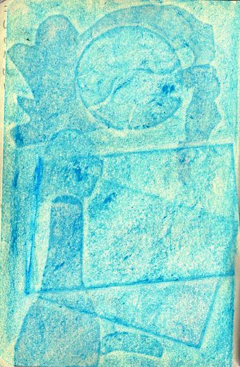 10.03.2024 Papier - paper - papier - papier Matthias Harnisch * Frottage du jour