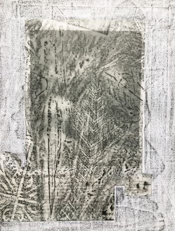 12.09.2021 Papier - paper - papier - papier Matthias Harnisch * Frottage du jour