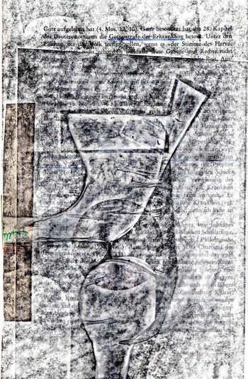 20.09.2022 Papier - paper - papier - papier Matthias Harnisch * Frottage du jour