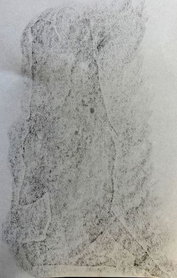 11.01.2026 Papier - paper - papier - papier Matthias Harnisch * Frottage du jour