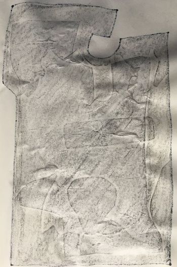 21.01.2020 Papier - paper - papier - papier Matthias Harnisch * Frottage du jour
