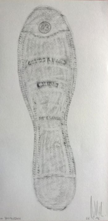 14.06.2016 Schuhsohle - shoe sole - semelle - podeszwa Matthias Harnisch - Frottage du jour