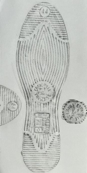 24.08.2024 Schuhsohle - shoe sole - semelle - podeszwa Matthias Harnisch * Frottage du jour