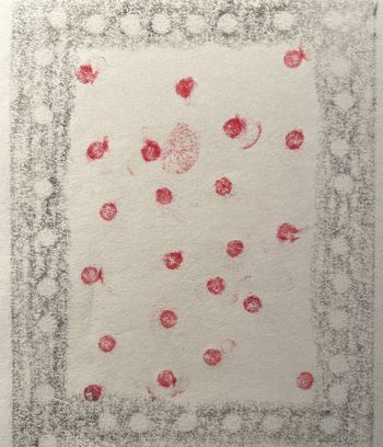 22.01.2025 Papier - paper - papier - papier Matthias Harnisch * Frottage du jour