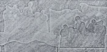 11.10.2022 Papier - paper - papier - papier Matthias Harnisch * Frottage du jour