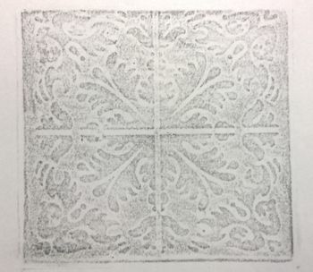 26.09.2016 Fliese - tile - carreau - fliza Matthias Harnisch - Frottage du jour