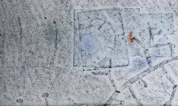 22.11.2022 Papier - paper - papier - papier Matthias Harnisch * Frottage du jour
