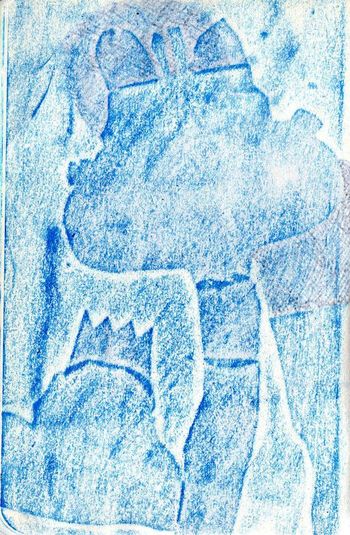 14.03.2024 Papier - paper - papier - papier Matthias Harnisch * Frottage du jour