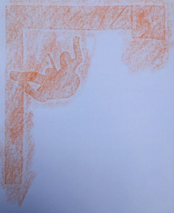 09.08.2021 Papier - paper - papier - papier Matthias Harnisch * Frottage du jour