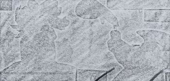10.10.2022 Papier - paper - papier - papier Matthias Harnisch * Frottage du jour