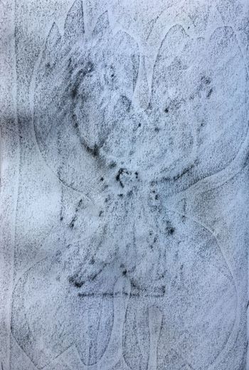 03.11.2021 Papier/Feige - paper/fig - papier/figue - papier/figa Matthias Harnisch * Frottage du jour