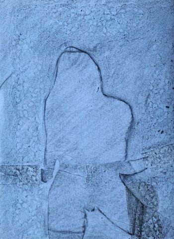 14.12.2021 Papier - paper - papier - papier Matthias Harnisch * Frottage du jour