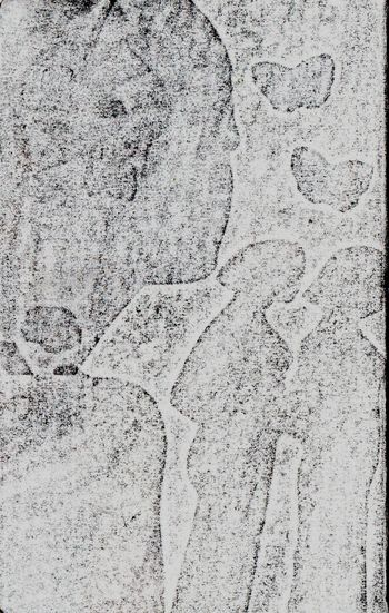 30.04.2026 Papier - paper - papier - papier Matthias Harnisch * Frottage du jour