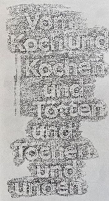 26.07.2023 Bucheinband - book cover - couvre-livres - okładka książki Matthias Harnisch * Frottage du jour