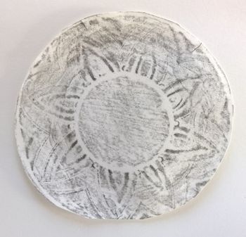 28.7.2016 Tonschale - bowl (earthenware) - coupe en argile - miseczka gliniana Matthias Harnisch - Frottage du jour