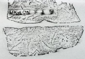 19.04.2025 Dachziegel - roof tile - tuile - dachówka Matthias Harnisch * Frottage du jour