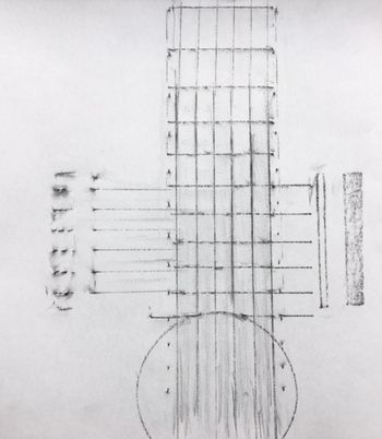 04.04.2017 Gitarre - guitar - guitare - gitara Matthias Harnisch - Frottage du jour