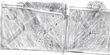 25.12.2023 Papier - paper - papier- papier Matthias Harnisch * Frottage du jour