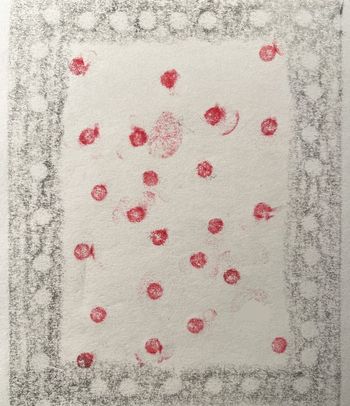 23.01.2025 Papier - paper - papier - papier Matthias Harnisch * Frottage du jour