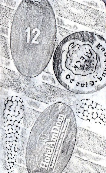 12.04.2024 Verschiedene Oberflächen - various surfaces - surfaces différentes - różne powierzchnie Matthias Harnisch * Frottage du jour