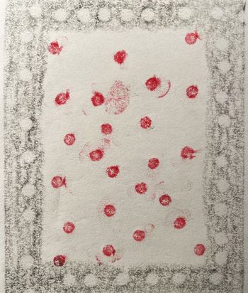24.01.2025 Papier - paper - papier - papier Matthias Harnisch * Frottage du jour