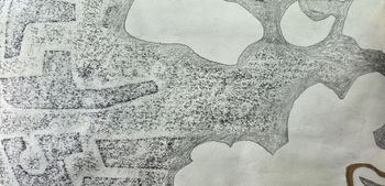 28.06.2022 Papier - paper - papier - papier Matthias Harnisch * Frottage du jour