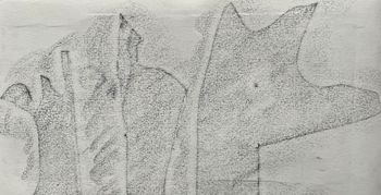 10.12.2023 Papier - paper - papier - papier Matthias Harnisch * Frottage du jour