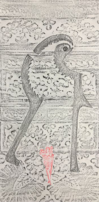 31.12.2017 Verschiedene Oberflächen - various surfaces - surfaces différentes - różne powierzchnie Matthias Harnisch - Frottage du jour