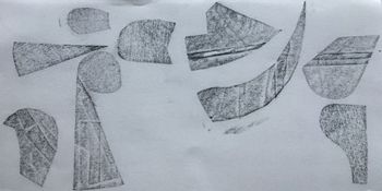 19.03.2021 Pappe/Papier/Tesafim - cardboard/paper/adhesive tape - carton/papier/ruban adhésif - karton/papier/taśma klejąca Matthias Harnisch * Frottage du jour