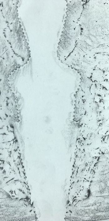 09.07.2021 Papier/Farbe - paper/paint - papier/peinture - papier/farba Matthias Harnisch * Frottage du jour