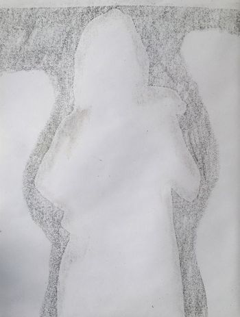 23.09.2021 Papier - paper - papier - papier Matthias Harnisch * Frottage du jour