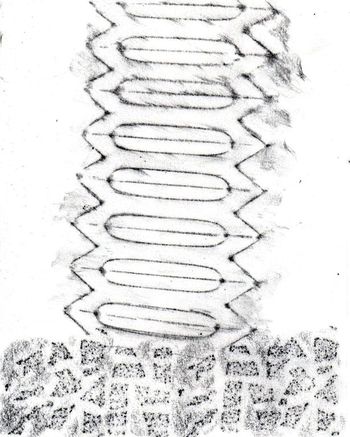 10.07.2024 Verschiedene Oberflächen - various surfaces - surfaces différentes - różne powierzchnie Matthias Harnisch * Frottage du jour
