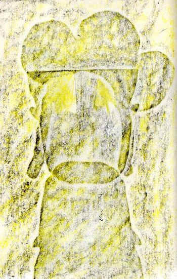 12.05.2024 Papier - paper - papier - papier Matthias Harnisch * Frottage du jour