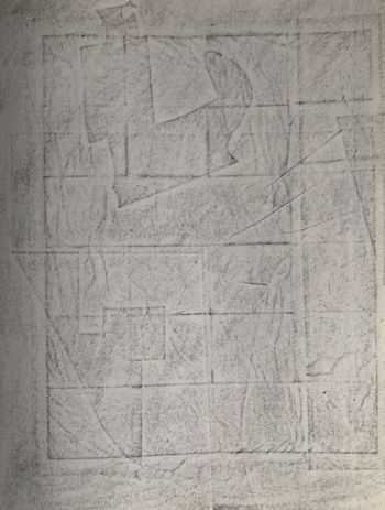 17.10.2021 Papier - paper - papier - papier Matthias Harnisch * Frottage du jour