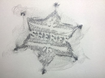 06.07.2016  Sheriffstern - sheriff's star - etoile de shérif - gwiazda szeryfa Matthias Harnisch - Frottage du jour