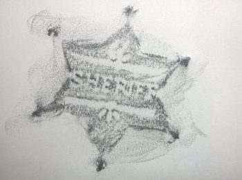 06.07.2016 Sheriffstern - sheriff's star - etoile de shérif - gwiazda szeryfa Matthias Harnisch - Frottage du jour
