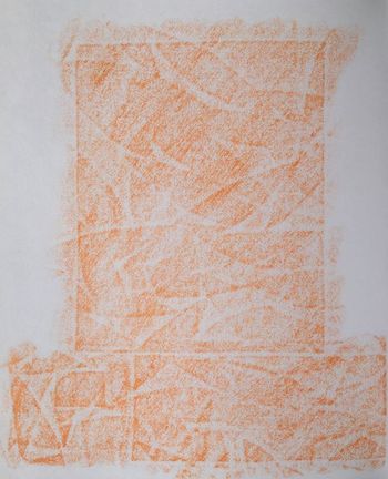 01.08.2021 Papier - paper - papier - papier Matthias Harnisch * Frottage du jour