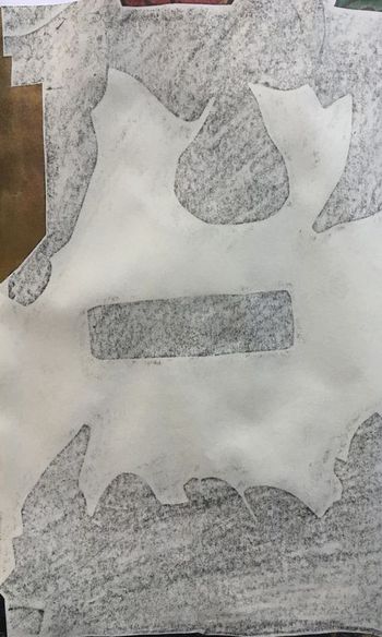 19.01.2020 Papier - paper - papier - papier Matthias Harnisch * Frottage du jour