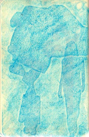 21.03.2024 Papier - paper - papier - papier Matthias Harnisch * Frottage du jour