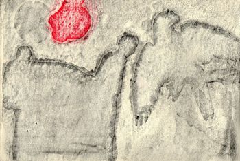 04.05.2025 Papier - paper - papier - papier Matthias Harnisch * Frottage du jour